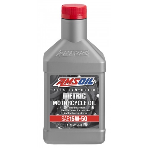 AMSOIL Synthetic Metric Motorcycle Oil 15W50 1L