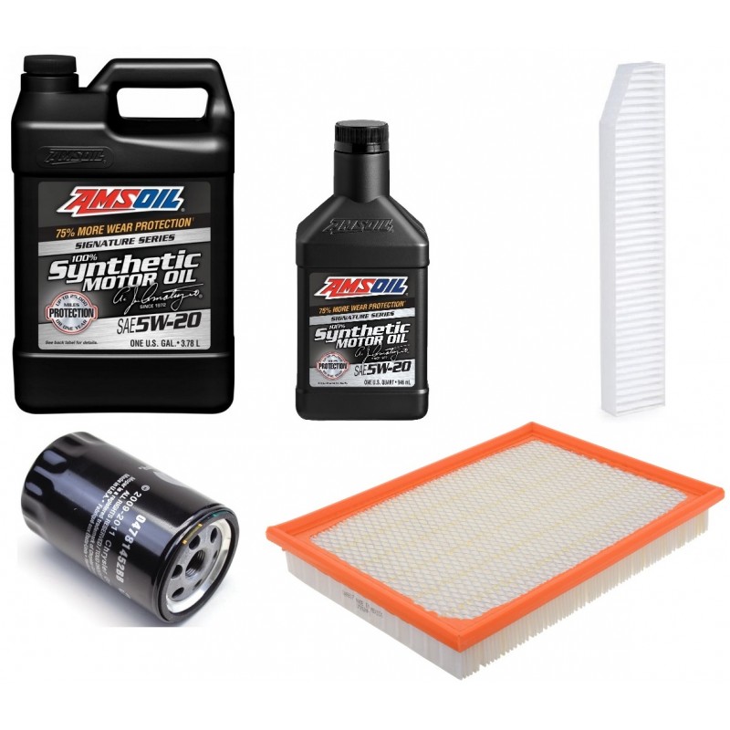 AMSOIL 5W30 ASL 4,73L + FILTRY JEEP GRAND CHEROKEE 3,7 2005-2006