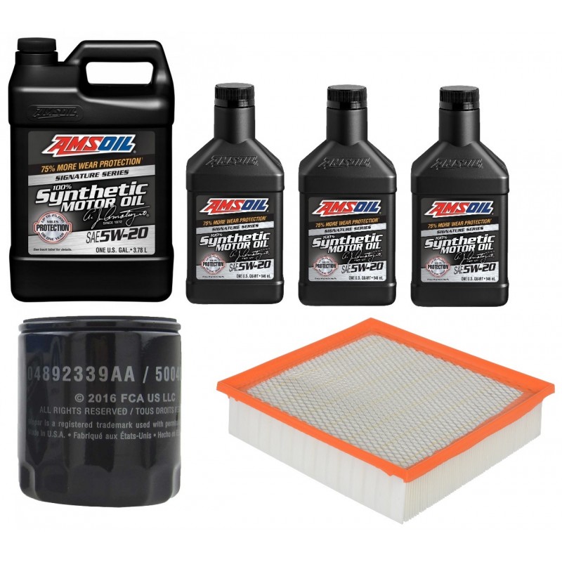 AMSOIL 5W20 ALM 6,6L +FILTRY JEEP GRAND CHEROKEE 5,7 16-20